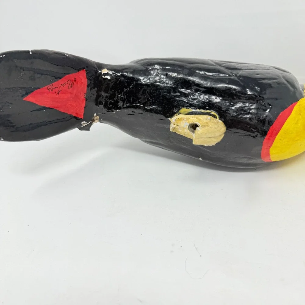 Vtg Handcrafted Toucan Paper‎ Mache Folk Art Mexico 16